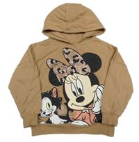 Hnědá mikina s Minnie a kapucí