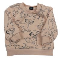 Růžová mikina s potiskem Primark