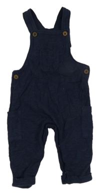 Tmavomodré laclové tepláky 