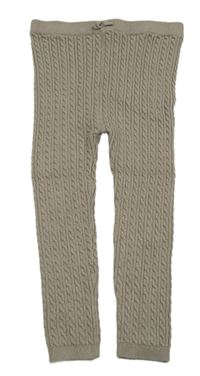 Béžové pletené legíny TU