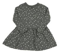 Tmavošedé vzorované šaty Next