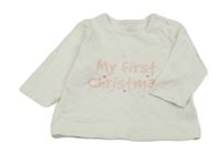 Bílé triko s nápisem Tu