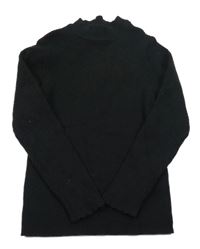 Černý žebrovaný svetr Nutmeg