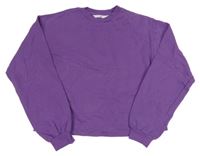 Fialová crop mikina H&M