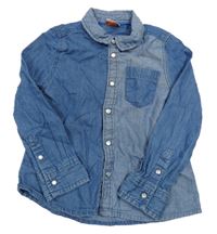 Modrá riflová košile 