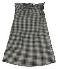 Šedo-černé vzorované úpletové šaty Tu