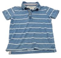 Modro-bílé pruhované polo tričko M&S