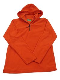 Červená fleecová funkční mikina s kapucí Mountain Warehouse