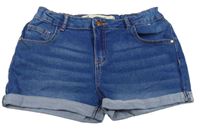 Modré riflové kraťasy Denim 