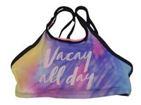 Barevná vzorovaná plavková lambáda s nápisemH&M