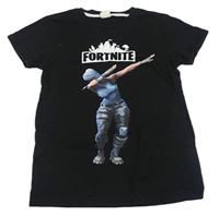 Černé tričko Fortnite