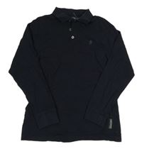 Tmavomodré polo triko French