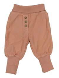 Starorůžové tepláky s knoflíčky Topolino