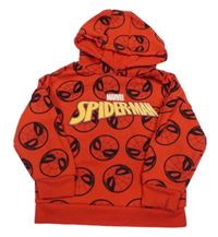 Červená mikina se Spider-manem a kapucí Primark