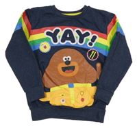 Tmavomodrá mikina Hej Hafí