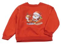 Červená mikina se Santou a sobem