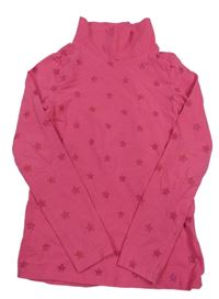 Růžové triko s hvězdičkami H&M