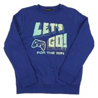 Námořnicky modrá mikina s nápisem Inextenso