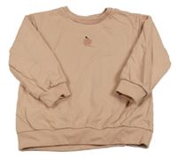 Starorůžová mikina s jablíčkem H&M