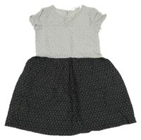 Černo-bílé lehké šaty se srdíčky H&M