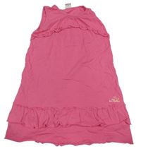 Růžové bavlněné šaty s volánky S. Oliver