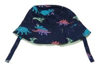 Tmavomodrý riflový klobouk s dinosaury M&S