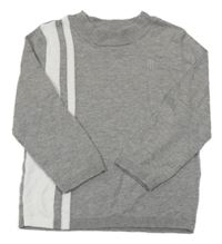 Šedý lehký svetr s proužky River Island
