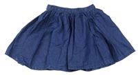 Tmavomodrá lehká riflová sukně GAP