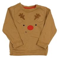 Hnědá mikina se sobem PEP&CO