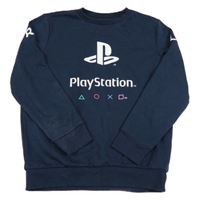 Tmavomodrá mikina s logem - PlayStation