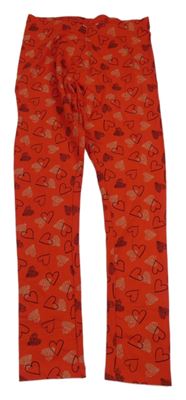 Červené legíny se srdíčky PRIMIGI