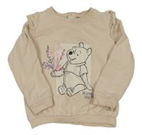 Světlepudrová mikina s Pú a volánky Disney