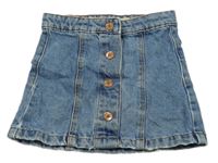 Modrá šisovaná riflová sukně Denim Co.