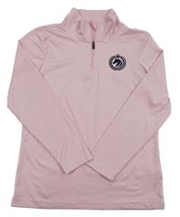 Světlerůžové funkční jezdecké mikinotriko s koníkem TCM