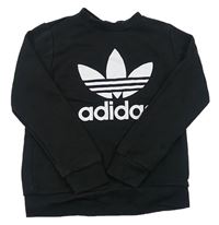 Černá mikina s logem Adidas
