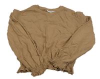 Hnědá crop mikina Name it