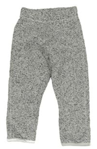 Světlešedé melírované pletené tepláky H&M