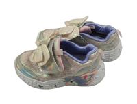 Růžové třpytivé ultalehké botasky s mašlí a jednorožcem Skechers vel. 24