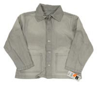 Nové - Šedá riflová košilová bunda Dunnes