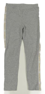 Šedé melírované legíny s pruhem s nápisy - Harry Potter George