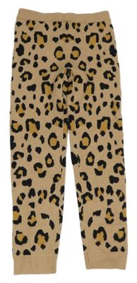 Hnědé pletené tepláky s leopardím vzorem Y.F.K.