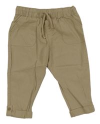 Pískové plátěné kalhoty F&F