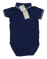 Nové - Tmavomodré polo body s kapsou Cool Club