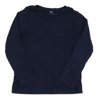 Tmavomodré triko H&M