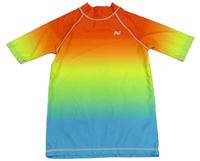 Oranžovo-žluto-modré neonové UV tričko Next