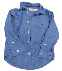 Modrá puntíkatá košile H&M