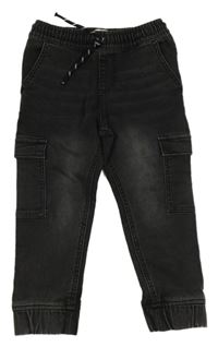 Černé teplákové cuff rifle s kapsami F&F