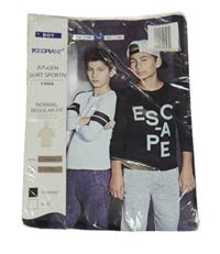 Nové - 2x triko - bílé s pruhy + černé s nápisem Pocopiano