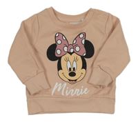 Pudrová mikina s Minnie Disney