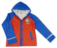 Červeno-modrá nepromokavá bunda s Tlapkovou patrolou a kapucí Nickelodeon